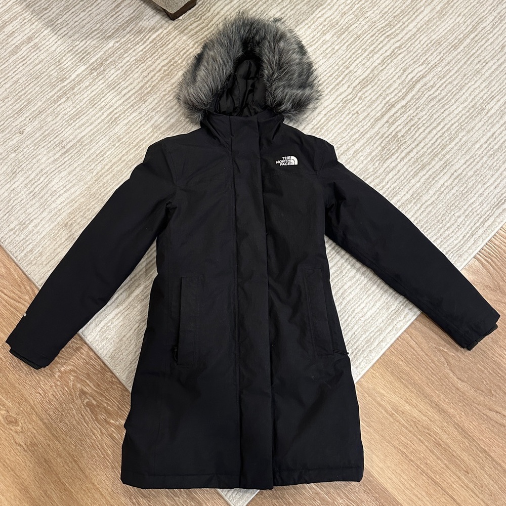 Long North Face Winter Parka Jacket